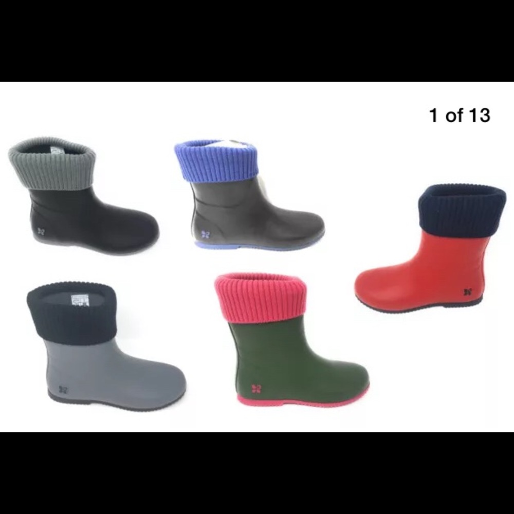 Rain Boot Eaton Welly FOLDS Asst Color/size